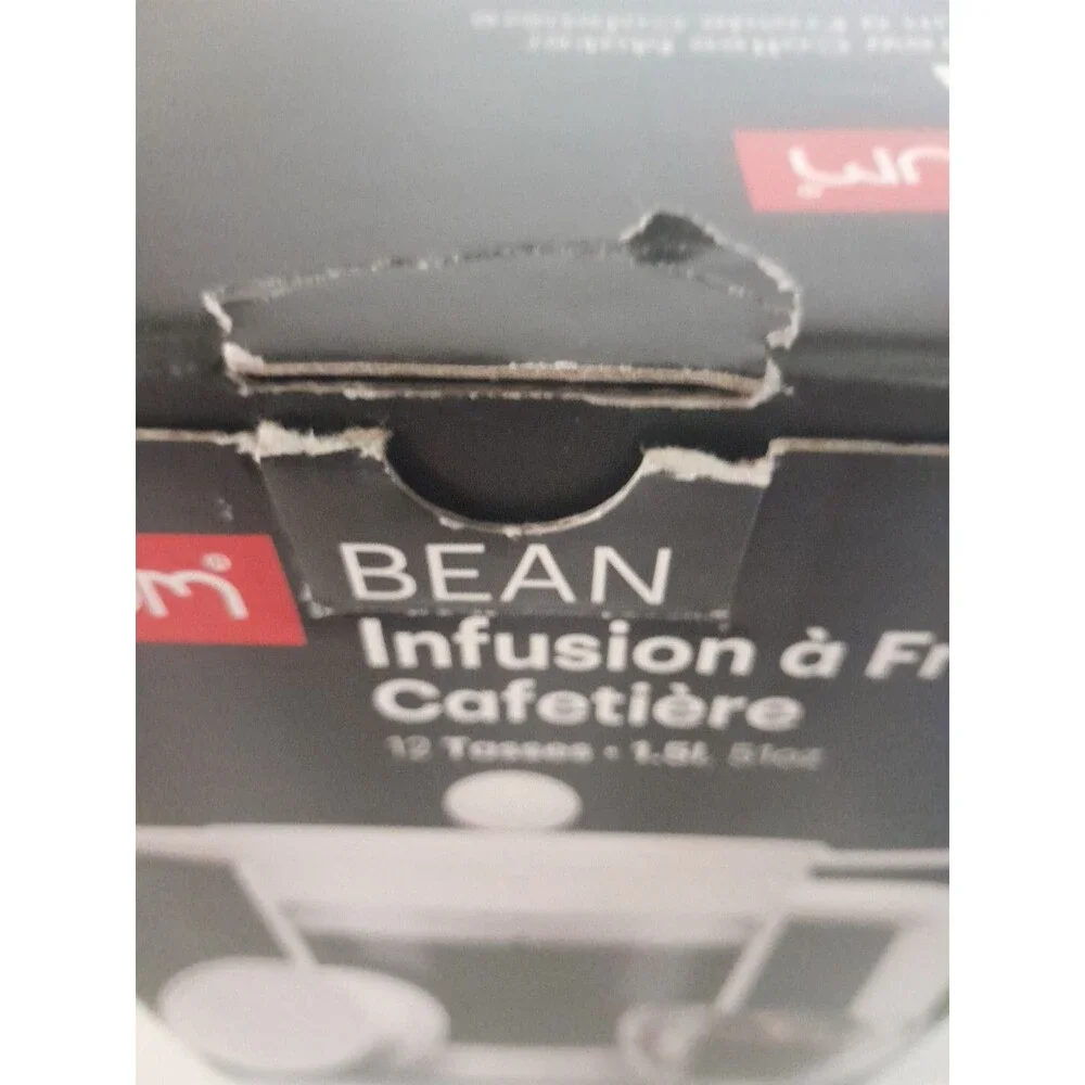 Bodum Bean Cold Brew Press And Iced Coffee Maker- WHITE-NEW In Box